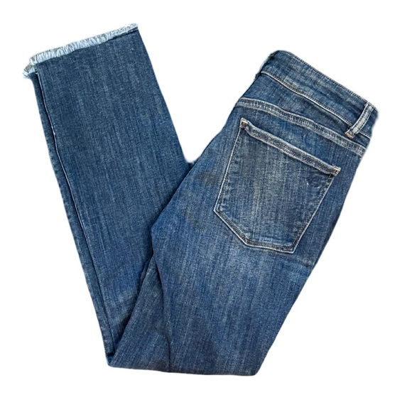 DL1961 Mara Straight Leg Mid Rise Ankle Blue Denim Jean with Instasculpt Size 27 - Picture 8 of 14
